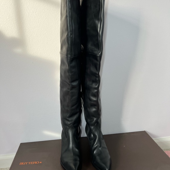 BUTTERO OVER THE KNEE  LEATHER BOOTS - Picture 7 of 16
